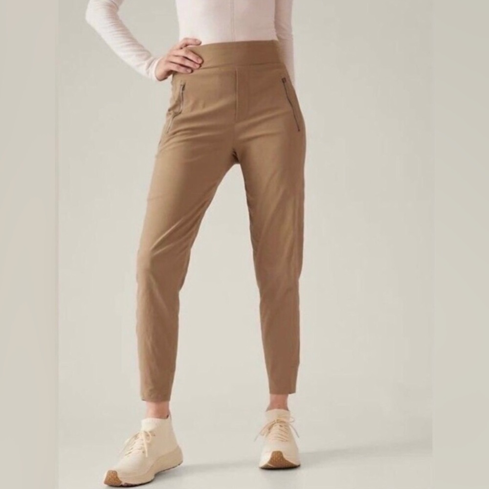 NWT ATHLETA Trekkie North Jogger Pants Big Sur Brown Women's 0